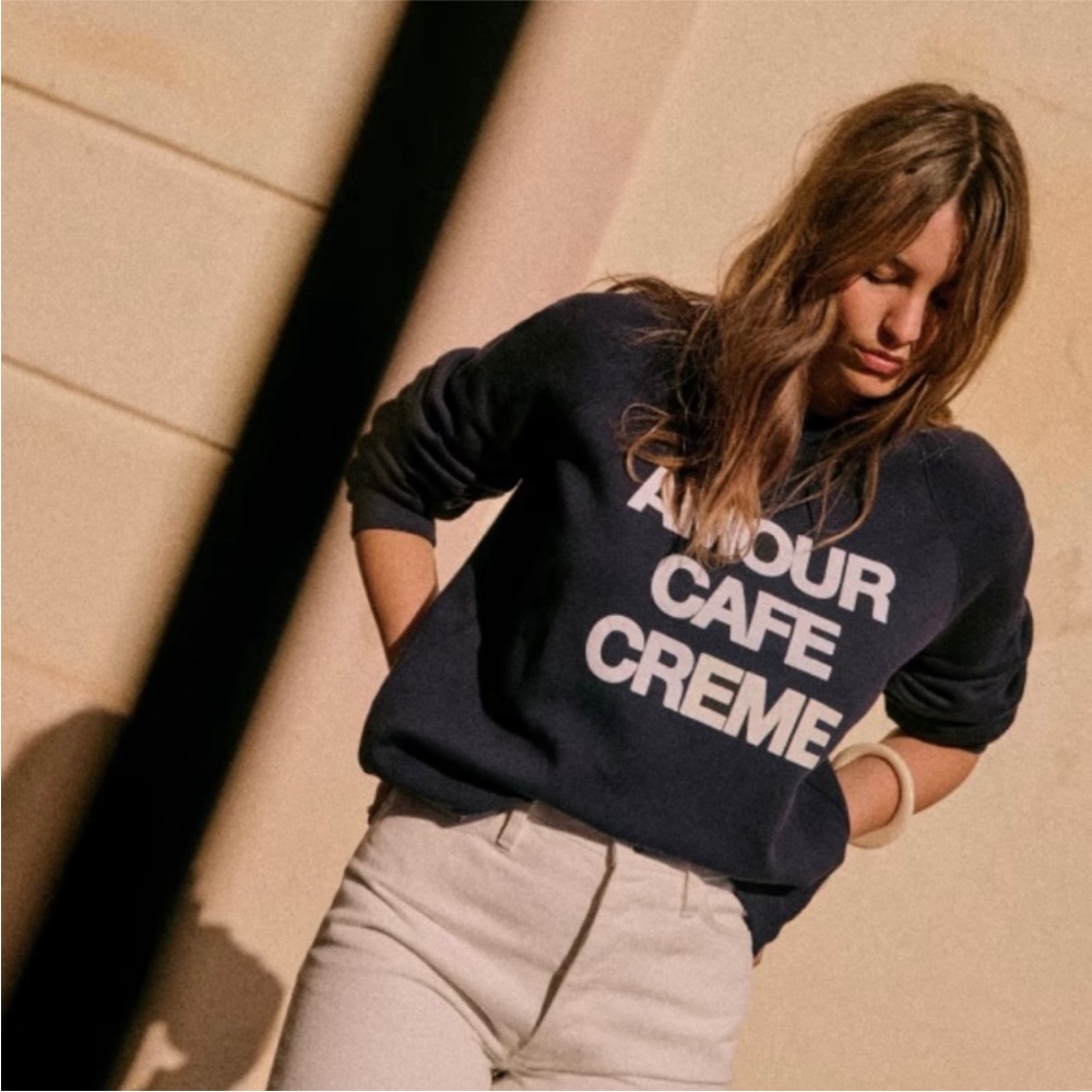 Sezane | AMOUR CAFÉ CRÈME SWEATSHIRT